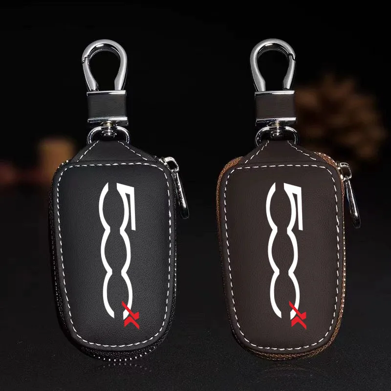

Car key pack leather remote control protective case for key case for FIAT 500X Car Accessories