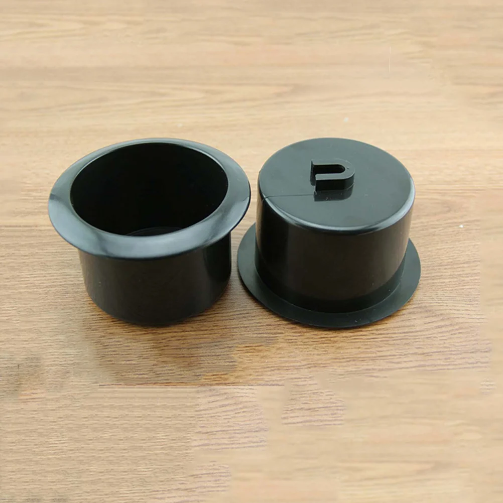 Plastic Replacement Cup Holder Insert Black Storage Cup for Sofa Car Poker Table plastic cup holder