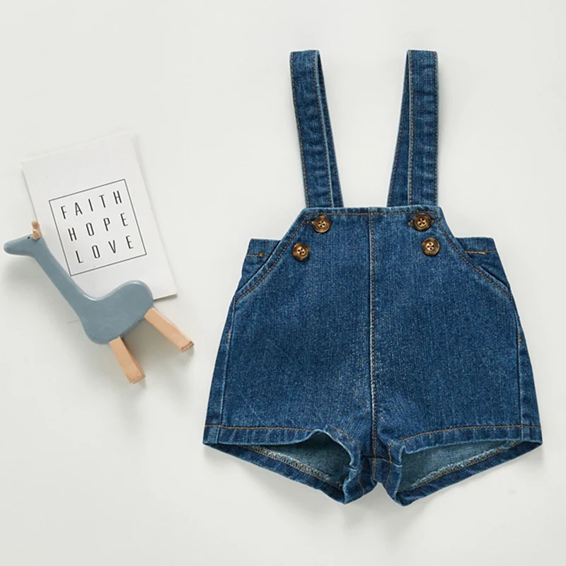 Autumn Toddler Baby Boys Cowboy Romper  Baby Boys Girls Solid Color Denim Romper Sleeveless Baby Denim Jumpsuit Pocket Bodysuit 5