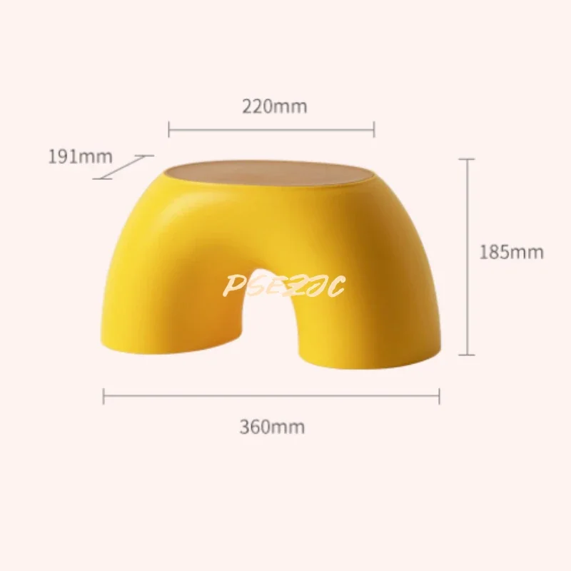 Minimalist Round Anti-Slip Shoe Changing Stool