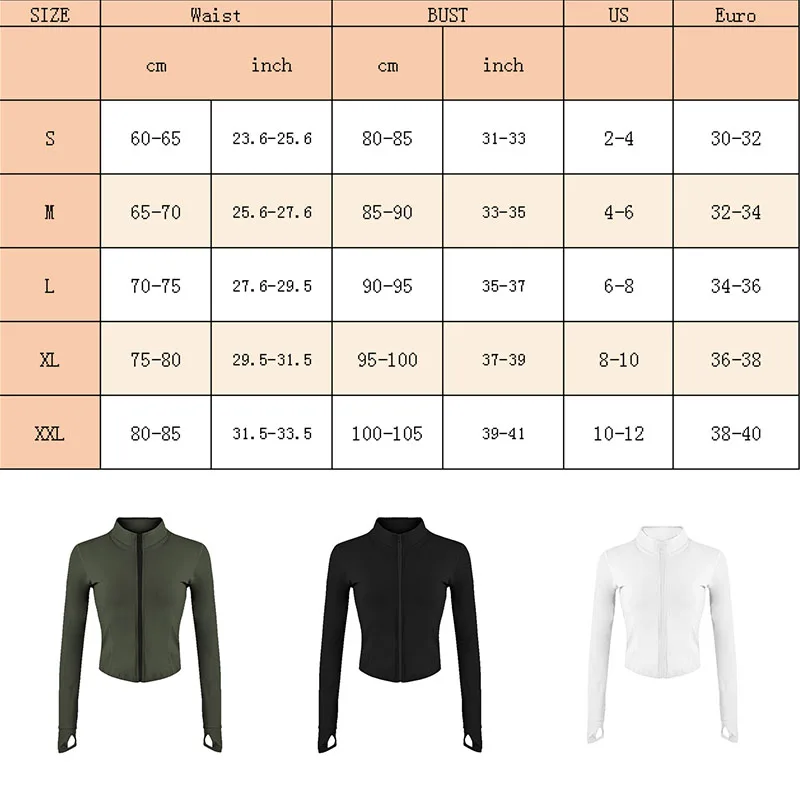 Aiithuug Women Stretchy Full Zip Workout Yoga Track Jacket Slim Running Sports Jackets with Thumb Hole Long Sleeve Running