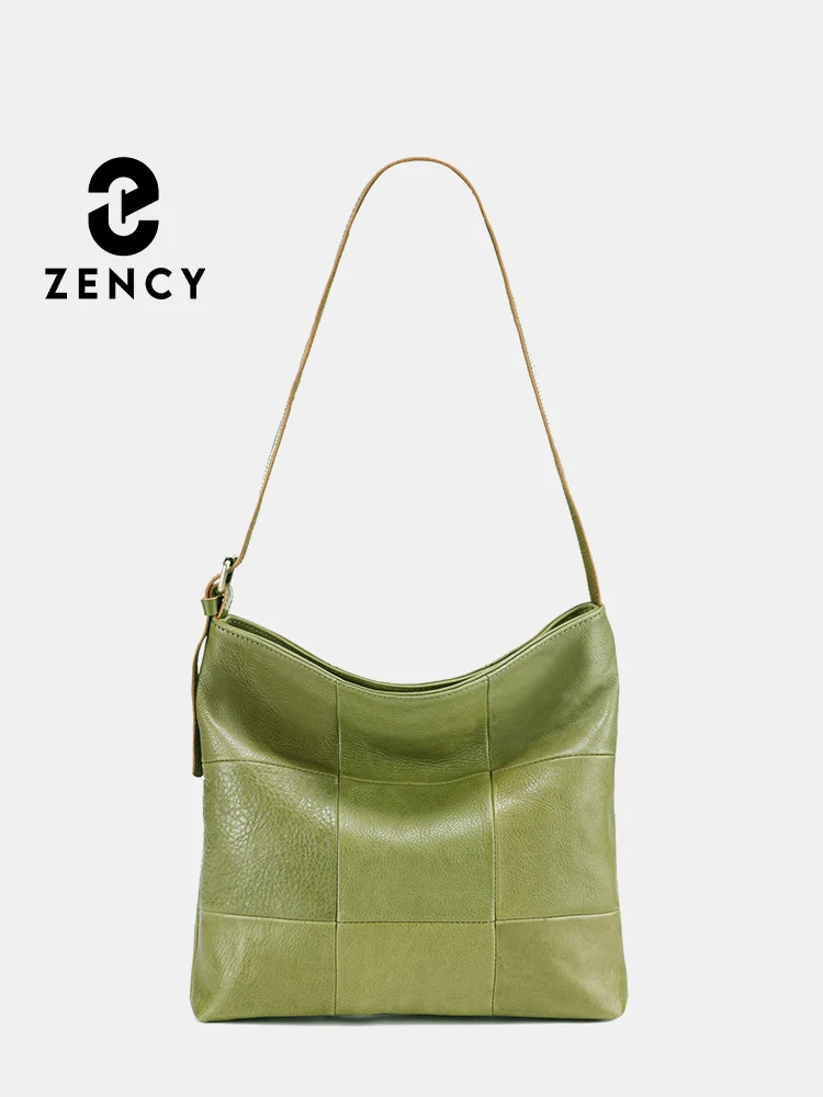 Двухслойная кожаная женская сумка через плечо Zency, сумка-тоут, Женская Повседневная сумка-мессенджер