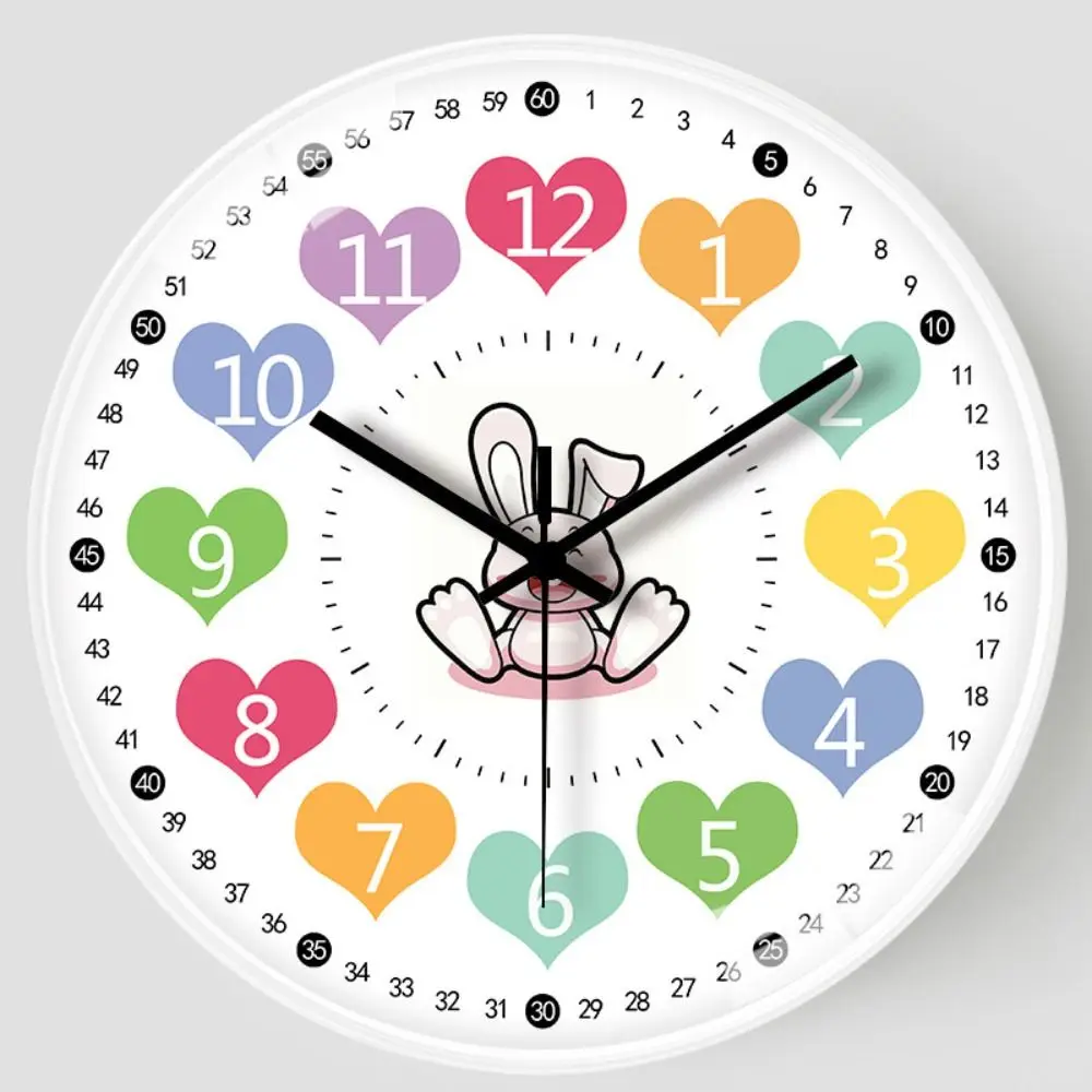 Silent Wall Clock For Student,Teaching Clock For Classrooms,Non Ticking Learning Clock,Wall Decor,Educational Tool