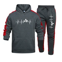 Automne hiver offre spéciale hommes nouvel ensemble de survêtement sweat à capuche et pantalons de survêtement de haute qualité mâle cadran décontracté sport Jogging ensemble 5