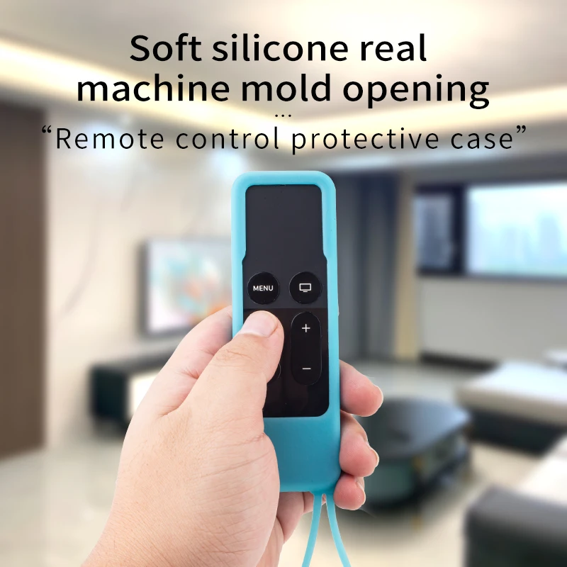Silicone Protective Case Cover for Apple TV4 4th 4K Gen Siri