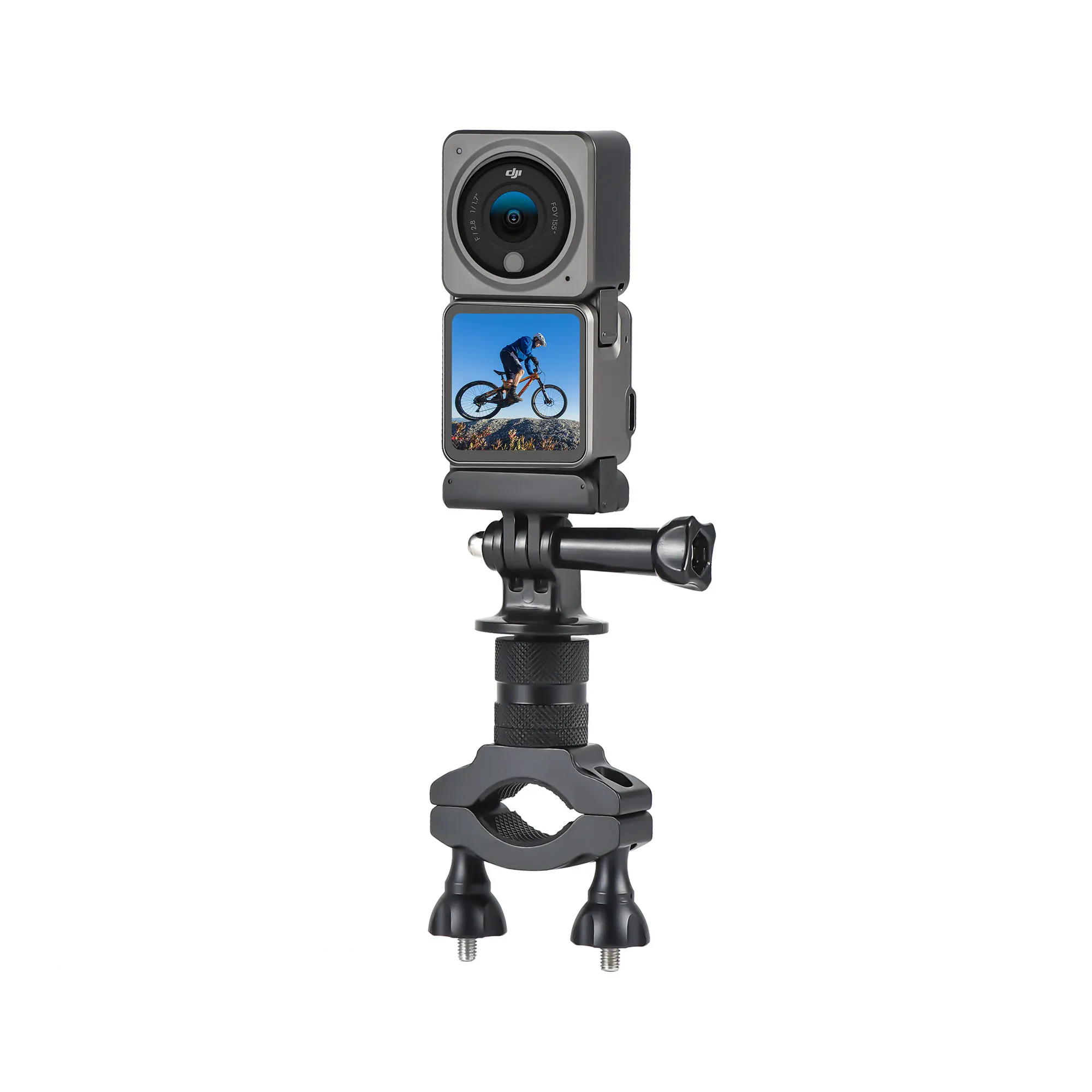 

Action 4 Camera Aluminum Bike Bicycle Handlebar Mount Holder for DJI Action 4/3/3 Insta360 X3/X2 Action Camera Mounting