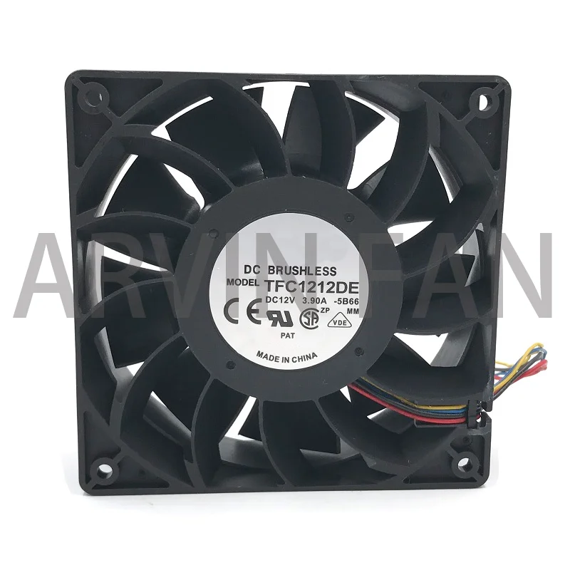 Originale Per Tfc1212De 12Cm 12038 12V 3.9A 252Cfm Venti Di Booster Pwm Fan Violence Per Bitcoin Miner Super Cooling