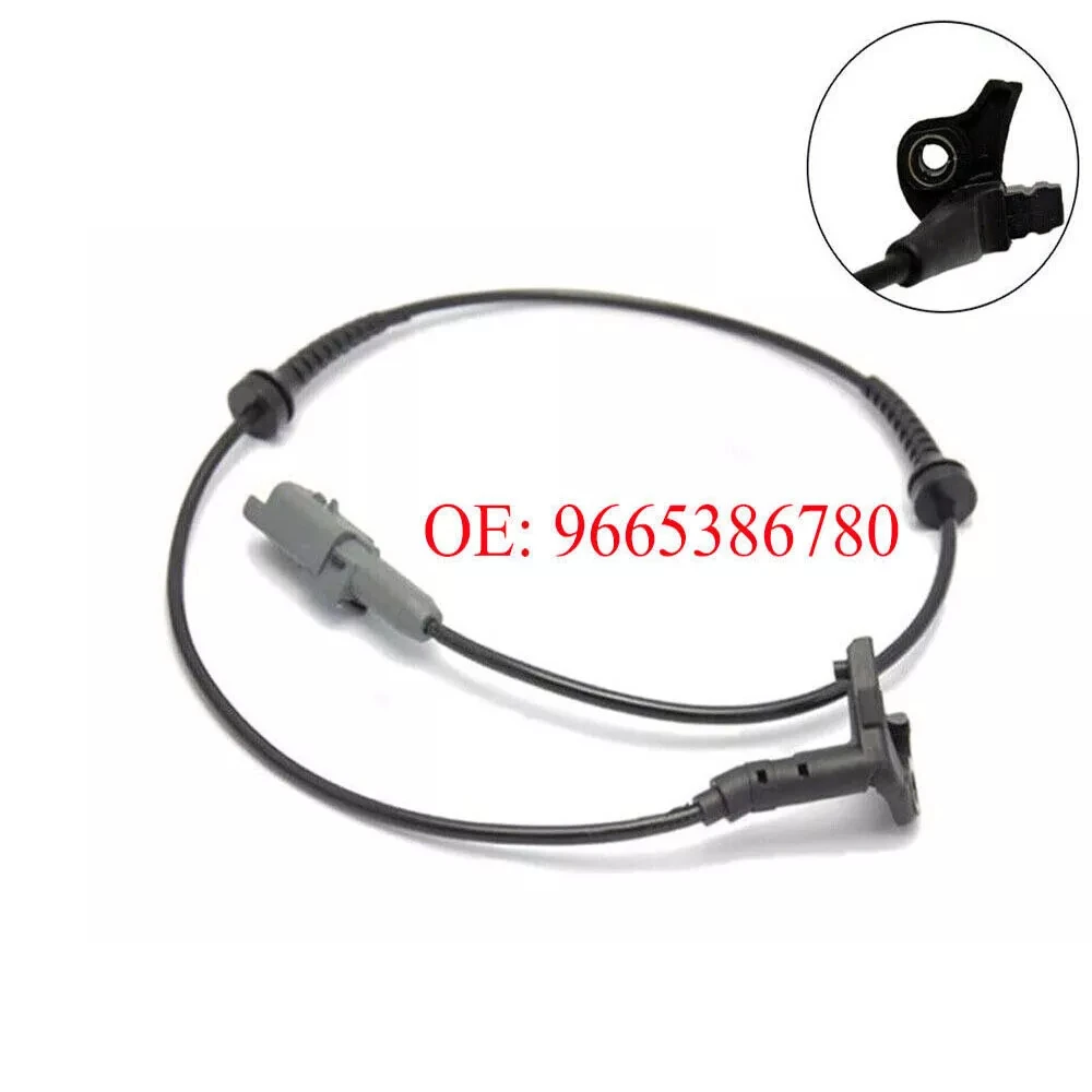 1PCS Front ABS Sensor 9665386780 For Citroen Peugeot With Bosch 8.1 ABS C4 307 308 3008 5008 RCZ Auto Sensors Replacement Parts