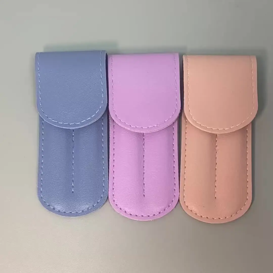 전문가용 핀셋 2개 세트(보관 케이스 포함) - 얼굴 털, 잔털, 내향성 털 제거에 적합한 눈썹 클립