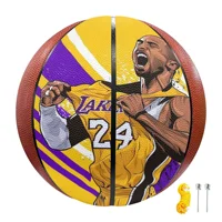 Picture Custom Basketball Indoor and Outdoor Leather Game Training Basketball Four-sided Printing Young Men and Women 1
