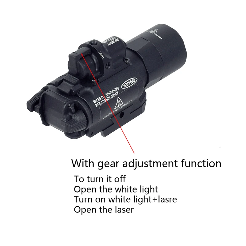 Tactical X400 X400U X400V X400V-IR Series Airsoft Weapon Gun Light Flashlight Upgrade Remote Dual Function Switch