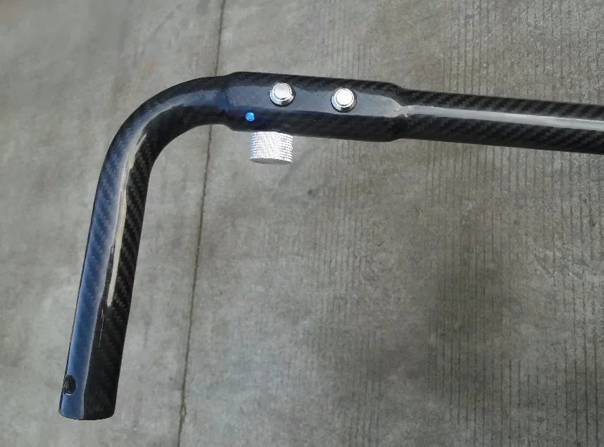 Black Carbon Fiber 3 Wheel High Quality Golf Trolley