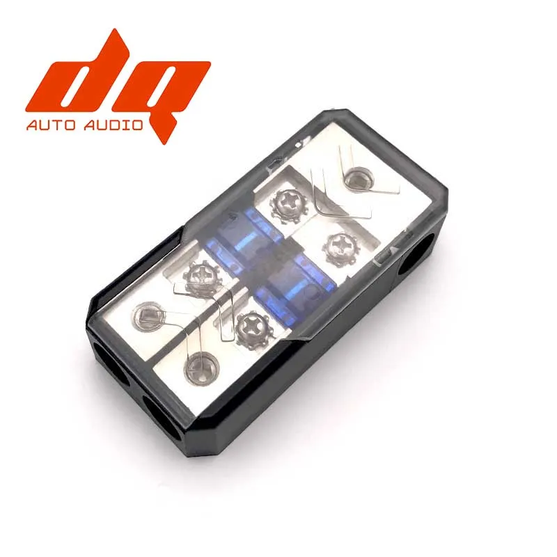 

Универсальный автомобильный усилитель звука, 1 шт., 60 А, 4GA, блок предохранителей 1 в 2 канала, блок предохранителей из АБС-пластика и цинкового сплава