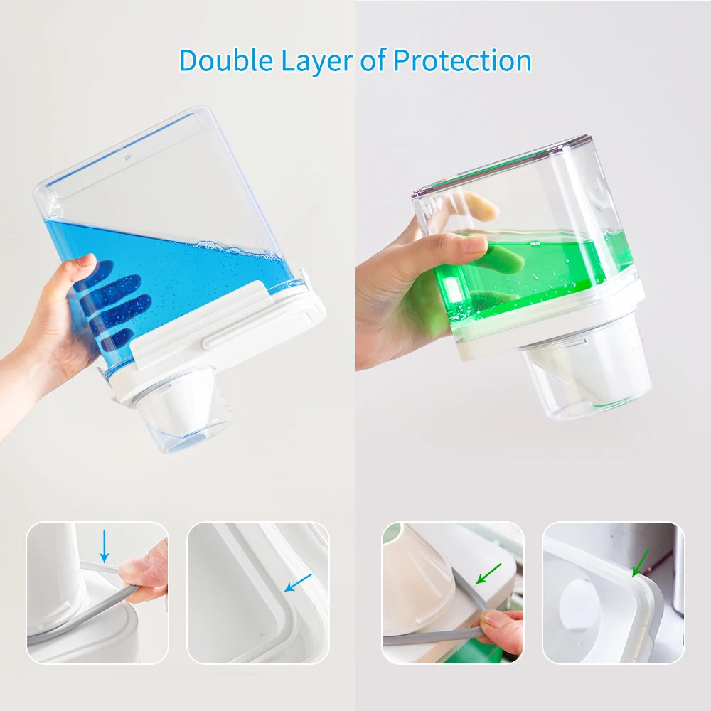 Storage Box Storage Jar Laundry Detergent Dispenser Storage Tank Herb Storage Container Storage Sets Household Storage Sets Plastic Storage Bottle Laundry Detergent Storage Box 2pcs Multifunctional Storage Tanks Laundry Powder Detergent Dispenser Airtight Food Storage Container Kitchen Organizati