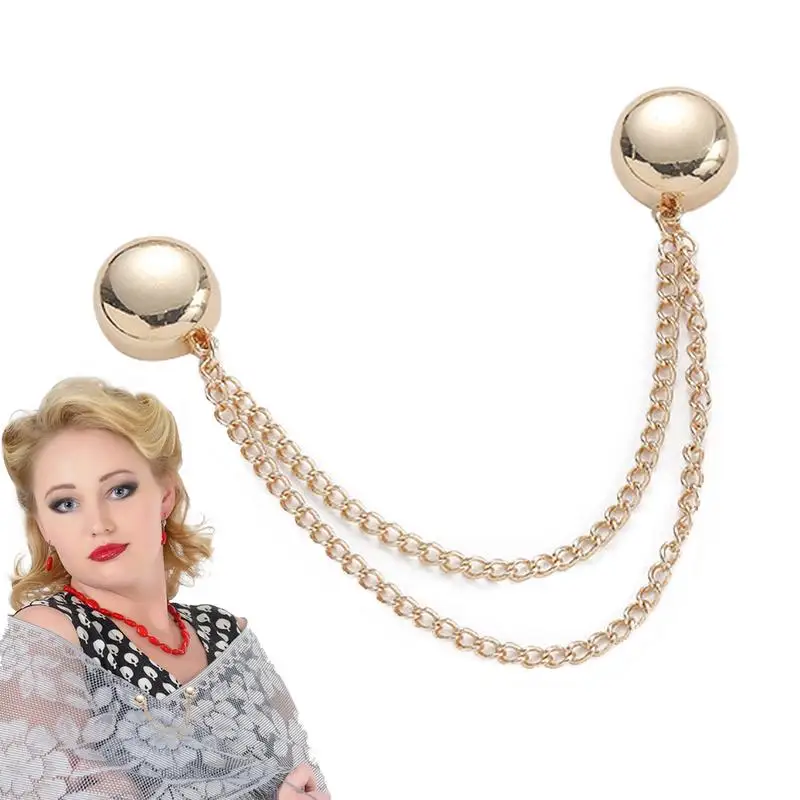 new 1PCS Magnetic Clothing Clips Multi-Function Magnetic Strength Buttons Clips Pinless Brooch Clips For Women Clothes Cardigans