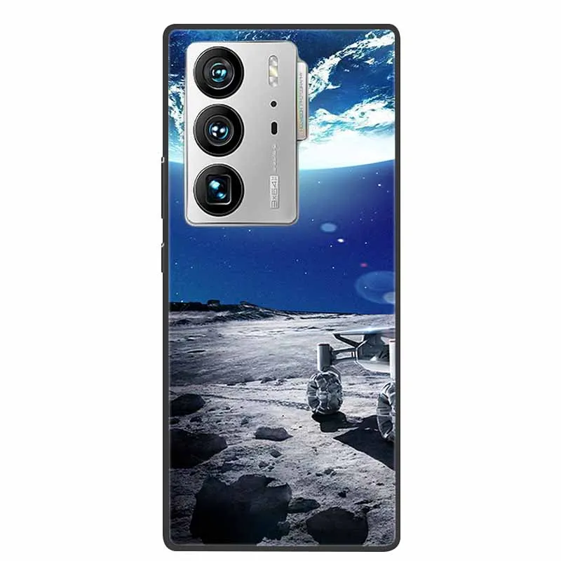Animal Painted Silicone Soft Phone Case - Shockproof TPU Shell with Wolf Design