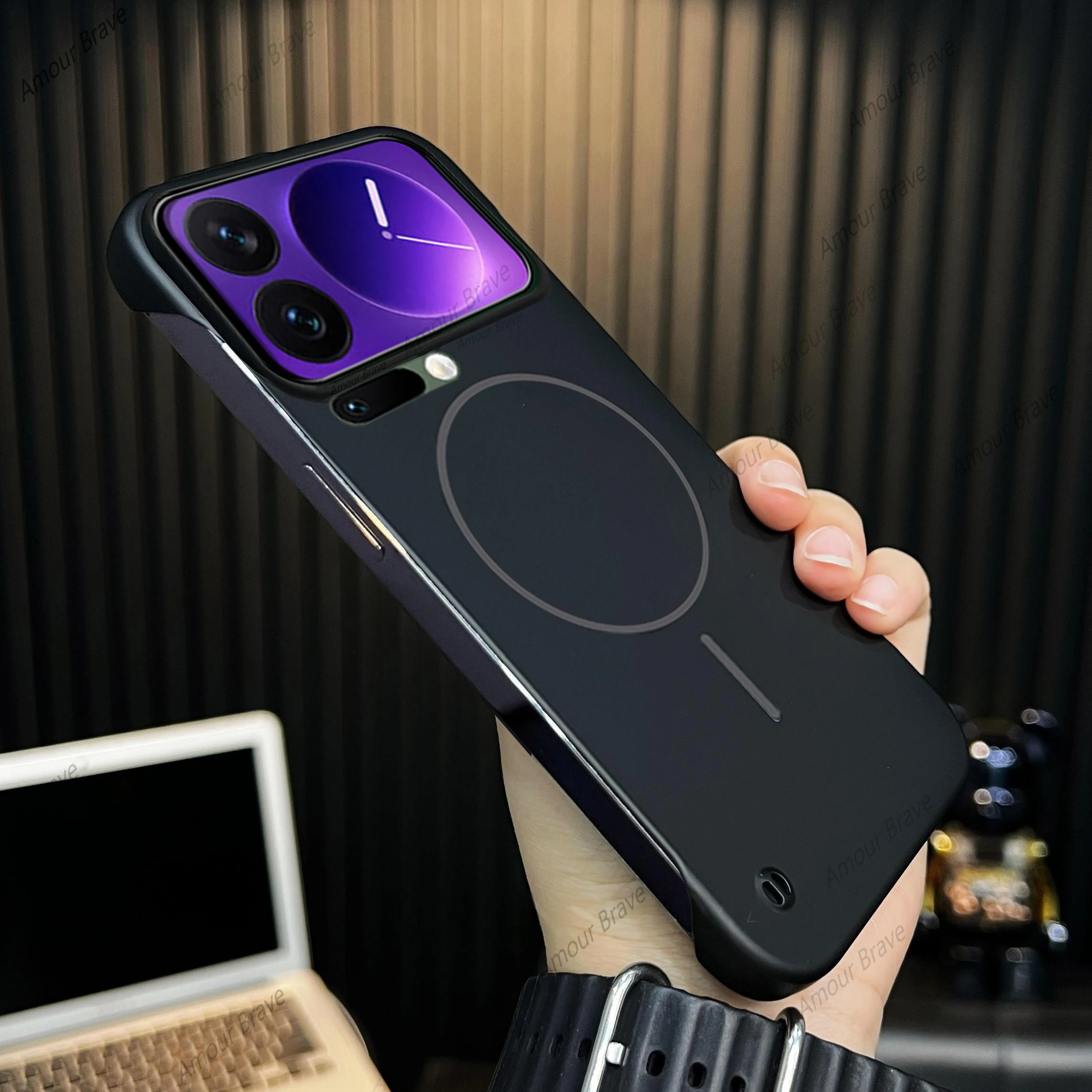 Ultra Thin Magnetic Shockproof Phone Case - Hard Cover with Magsafe Compatibility