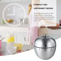 Minuterie mécanique de cuisine créative en acier inoxydable, type œuf, 60 apprentis, rappel de cuisson, 1 pièce 4
