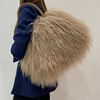 Factory Wholesale New Fashion Design Luxury Real Mongolian Lamb Fur Bag Sheep Fur Shoulder Bag 6