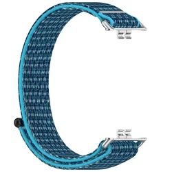 Sport Nylon Loop Strap - Comfortable and Adjustable Replacement for Smart Watches (Blue)