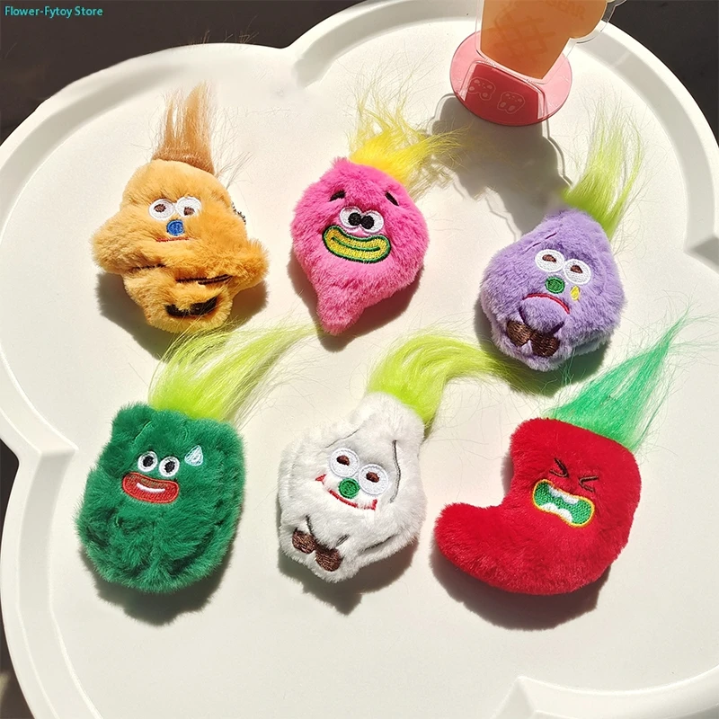 

Мультяшные плюшевые пищалки забавные набивные овощи Кукла игрушка подвеска Рюкзак украшения подарки