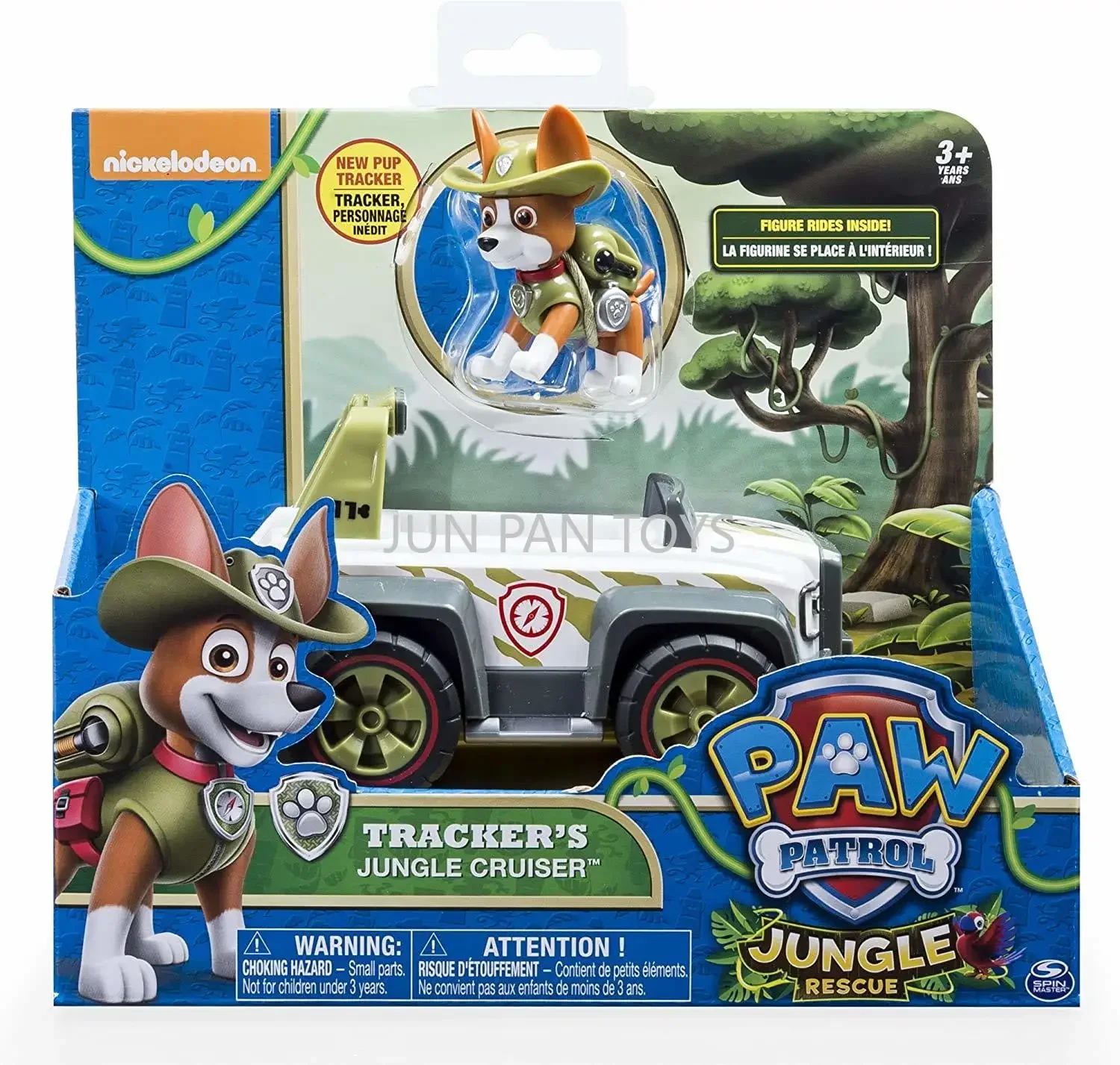 thumbnail image 1 of Paw Patrol Everest's Rescue Snowmobile Tracker Jungle Cruiser Vehículo y linda figura de acción coleccionable Juguetes de coche para niños, 1 of 5