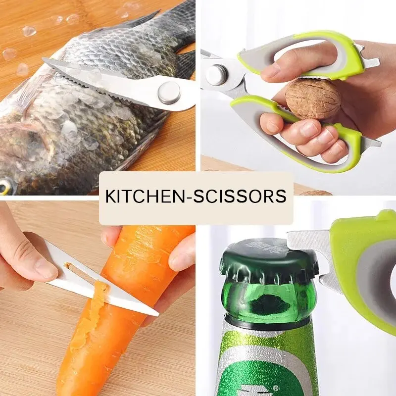 Kitchen Shears Heavy Duty Kitchen Scissors with Holder for  Meat/Vegetables/BBQ/HerbsKitchen Accessories Cooking Tools - AliExpress