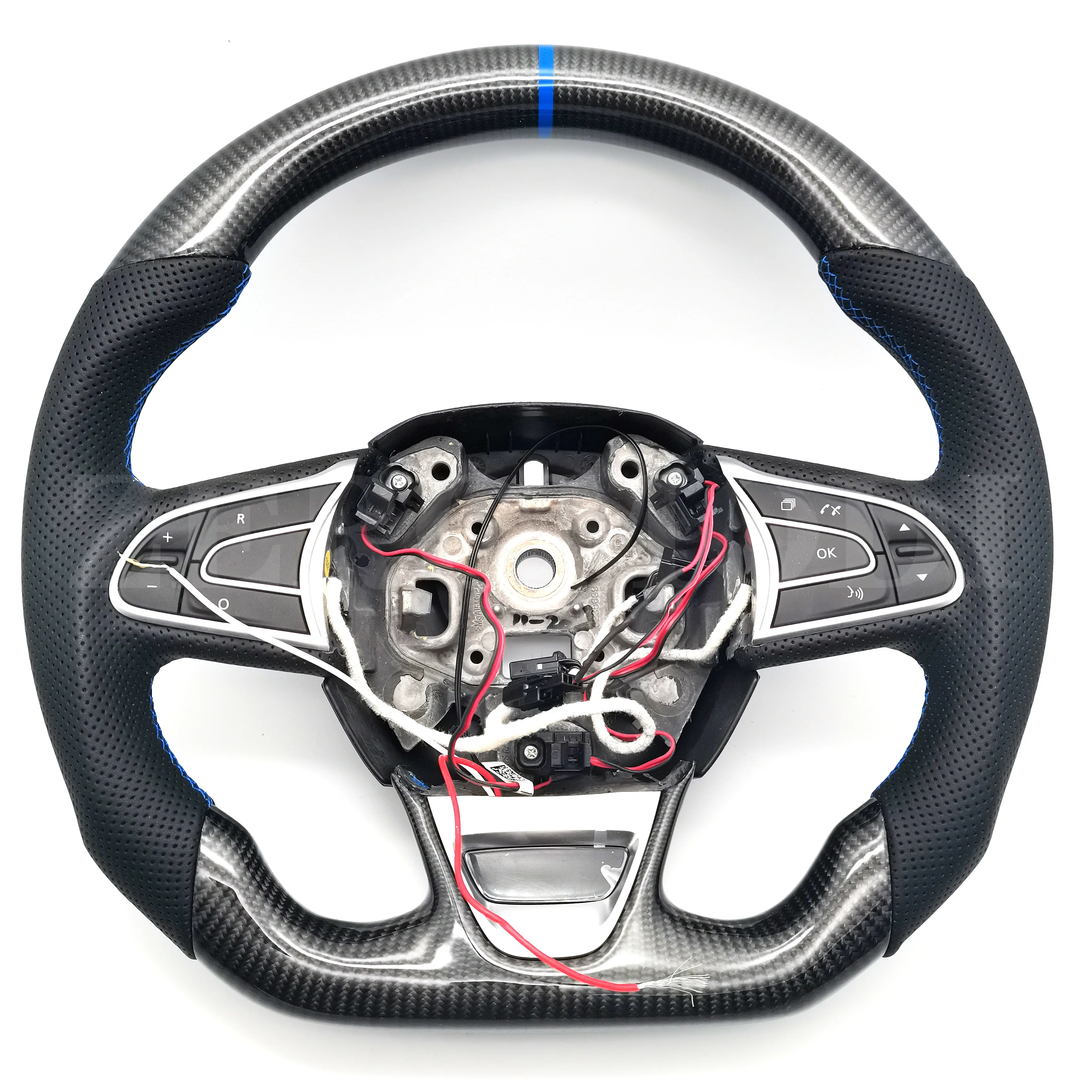 

Carbon Fiber Steering Wheel For Renault Talisman Captur Espace Clio Megane Koleos SM6 Samsung