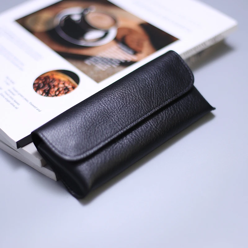 Handcrafted Genuine Leather Eyewear Pouch - Elegant Sunglasses & Glasses Storage Case