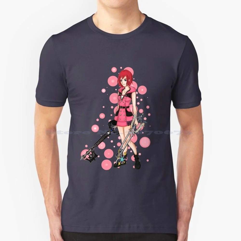 Maglietta Kairi 100% Cotone Tee Kh2 Kh3 Khii Kingdom Hearts Kairi