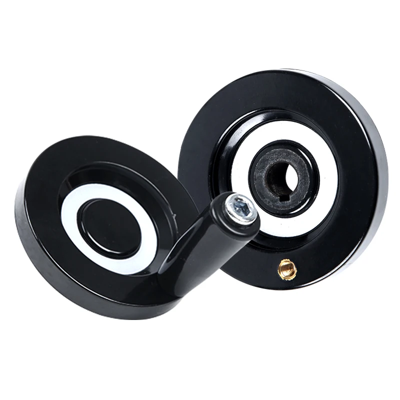 1Pcs cnc handwheel Handwheel Mechanical Hand Wheel CNC 3D Printer Hole Diameter 8mm With Removable Handle Lathe Round Machinery Accessories