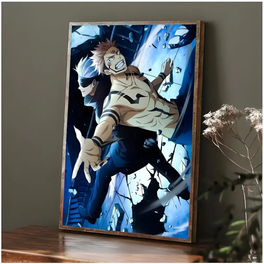 Contemporary Satoru Gojo Anime Wall Art Poster for Bedroom or Living Room
