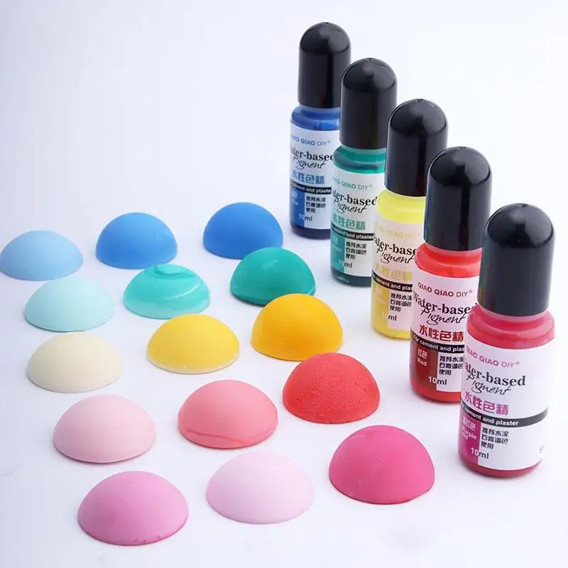 10ml Gypsum Cement Aqueous Pigment for Gypsum Powder Color Concentrate Cement Plaster Mold Decoration Handmade gypsum cement pigment