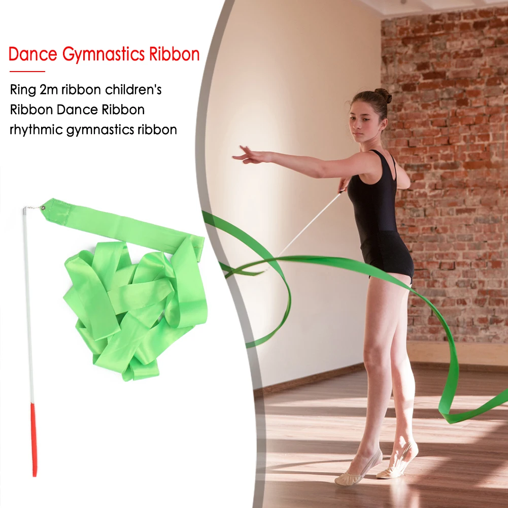 5 pièces 4 m accessoires de danse de ruban de gymnastique de