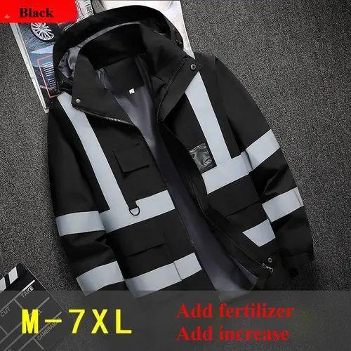 Men's workwear jacket construction clothing building clothing outdoor work clothes windproof waterproof  reflective strip - Image 5