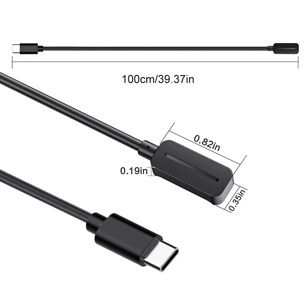 USB C Charging Cable Cord 1M Charger Cable 5V 1A Portable Power Adapter Smart Watch Charging Cable for Polar Pacer/Pacer Pro