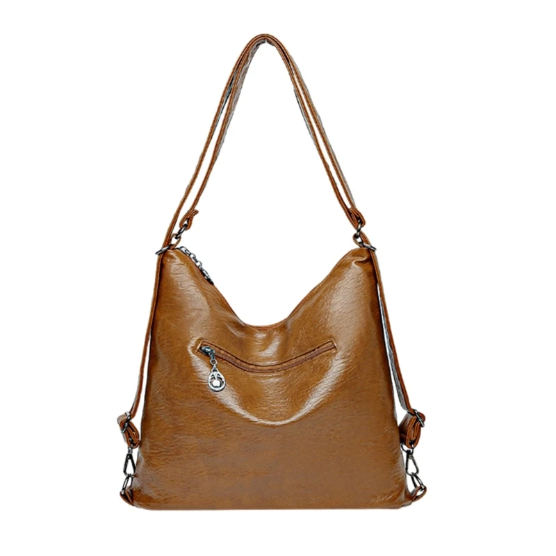 Shoulder Bag for Girl Student Large Capacity Versatile Backpack Vintage Rucksack
