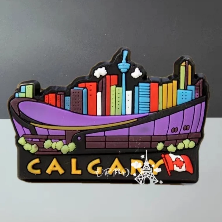 Canada Calgary Rubber Fridge Tourist Souvenirs Refrigerator