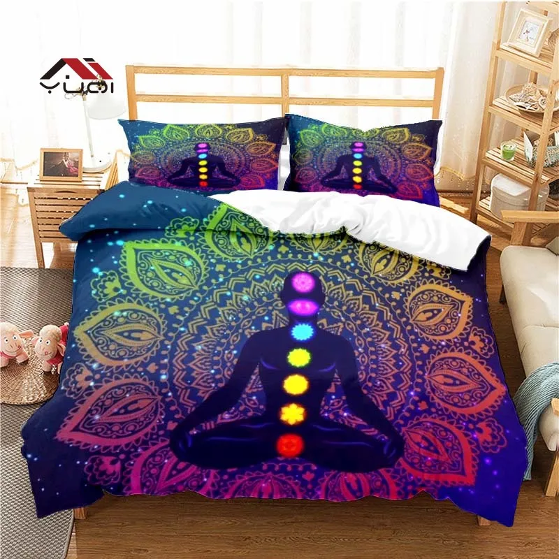 

Chakra Pattern Duvet Cover Set Bedding for Adult Kids Bed Set Comforter Cover Bedding Set 10 Sizes