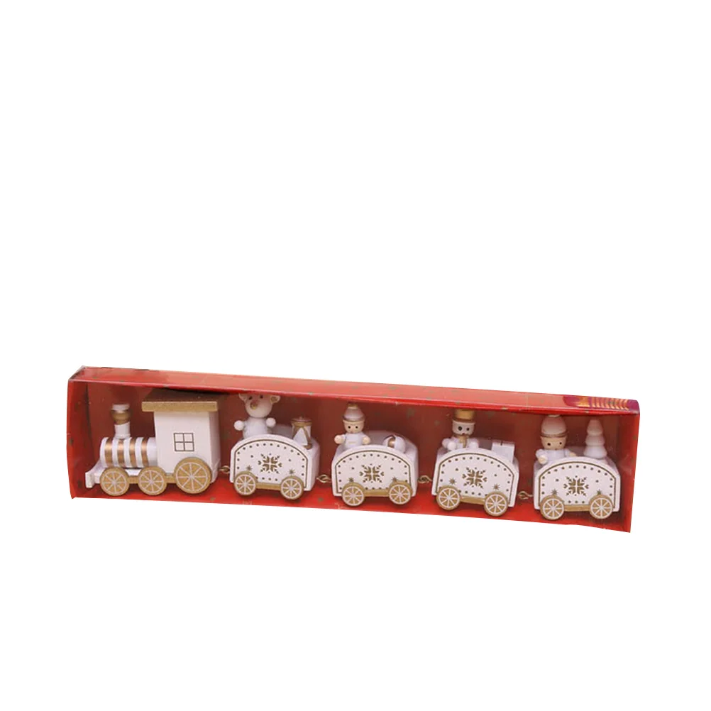 

Wooden Snowman Christmas Train Decoration Small Train Xmas Gift for Kids