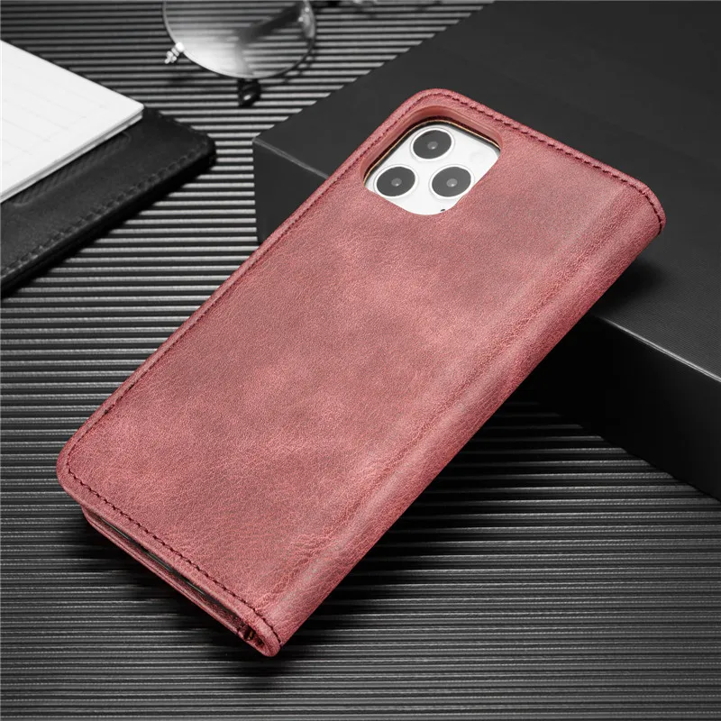 Leather Phone Case For iPhone 15 14 13 11 Pro Max Card Holder Wallet Cover
