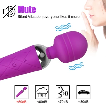 10 Speeds Powerful Vibrator G Spot Massager Vibrating Dildo Magic Wand Female Masturbator Sex Toys for Woman Clitoris Stimulator 6