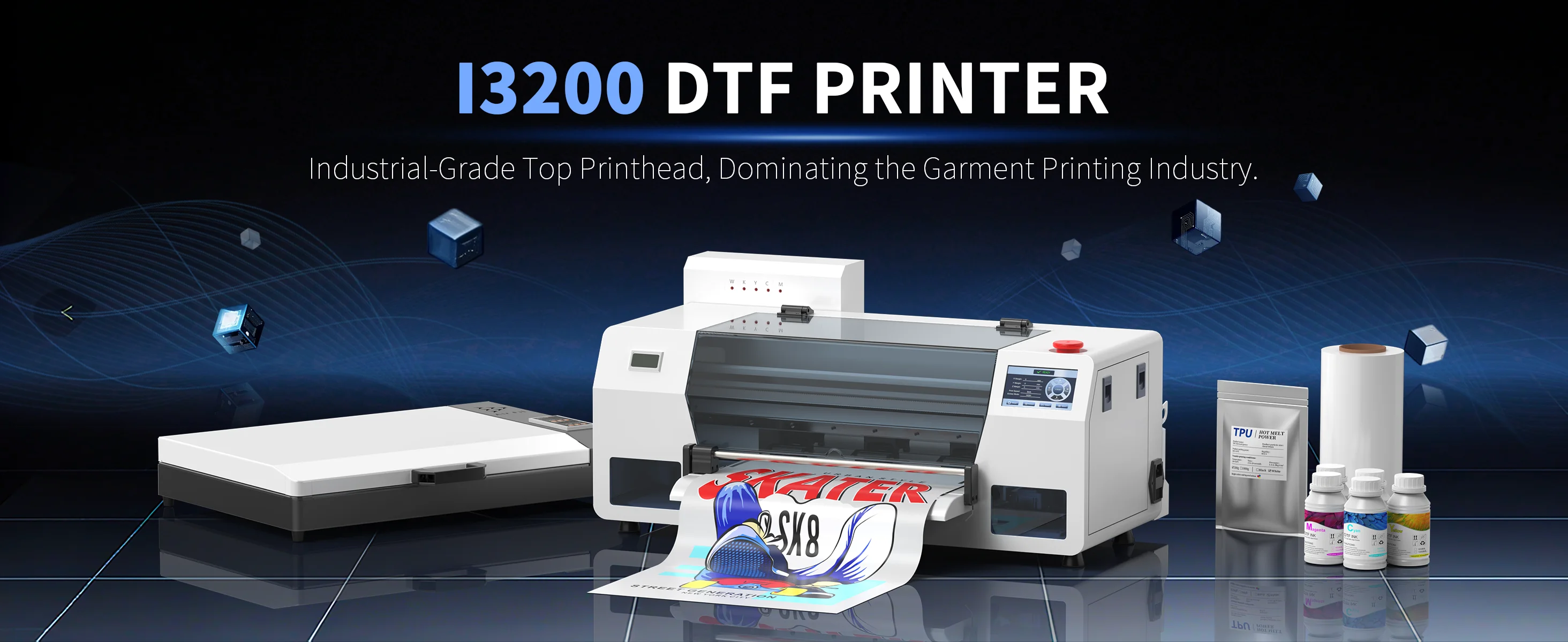 OYfame A3 DTF Printer impresora dtf A3 with dtf oven For Epson I3200 DTF Printer Directly To Film t shirt printing Machine A3