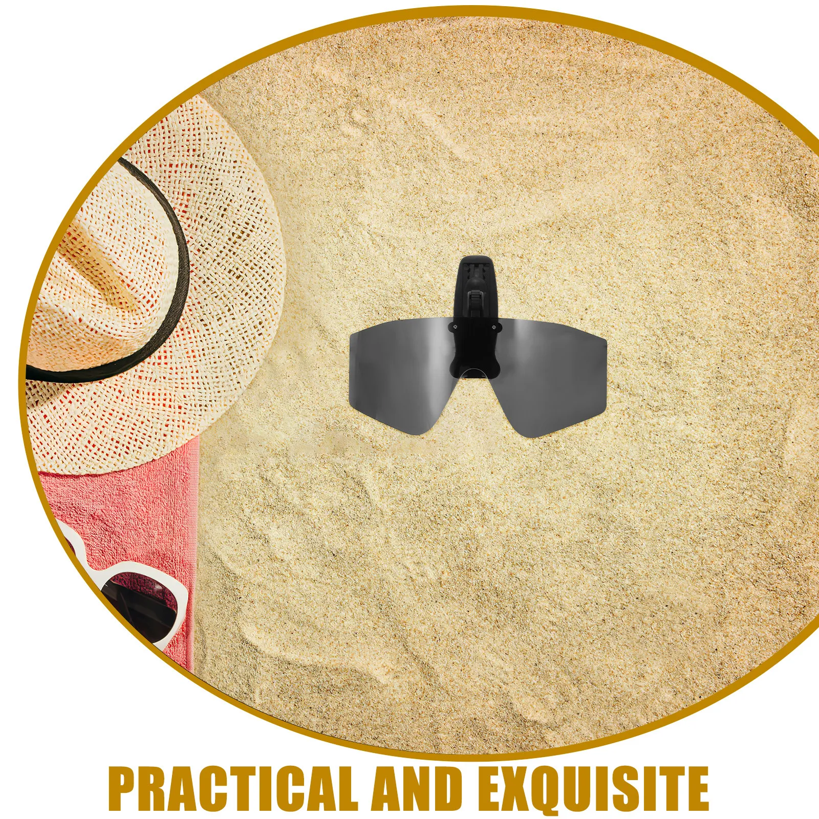 남녀공용 클립온 낚시 선글라스, 편광 렌즈, 눈부심 감소, 수중 투명도 향상, 아웃도어 스포츠, 운전, 하이킹용