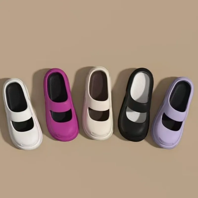 

Летние женские туфли с дырками, обувь на толстой подошве с перфорацией, удобные садовые туфли из ЭВА, сандалии с бао-носком, женские кроссовки с дырками Baotou