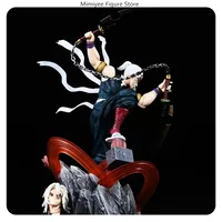 ⁦مجسم أنمي ديمون سلاير - تينغن أوزوي هاشيرا برأسين تبديل 27 سم | Demon Slayer Tengen Uzui Hashira Double Head Sculpt 27cm⁩ - الصورة ⁦3⁩
