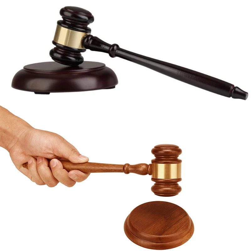 Wood Gavel Handmade Craft Lawyer Judge Auction Sale Hammer