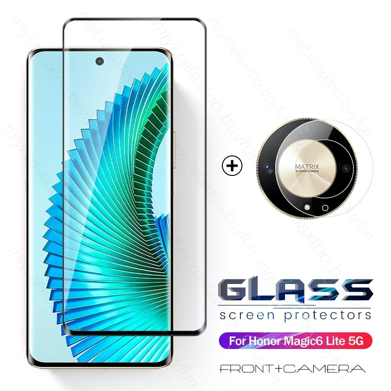 

2To1 Camera Protective Glass For Honor Magic6 Lite Light 5G Tempered Glass Screen Protector Honer Magic 6 Lite 6Lite Magic6Lite