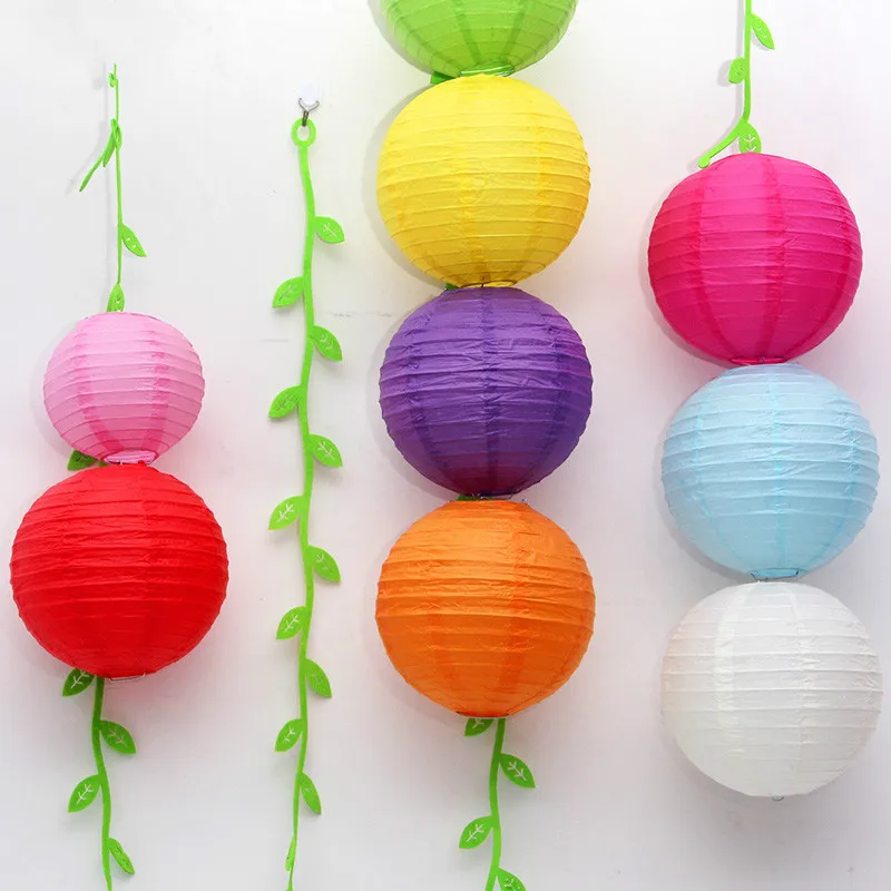 Decorative Paper Ball Lanterns paper lantern 1pc/lot (10-15-20-25-30-35-40cm) Chinese Paper Lantern For Christmas Wedding Birthday Party Decor