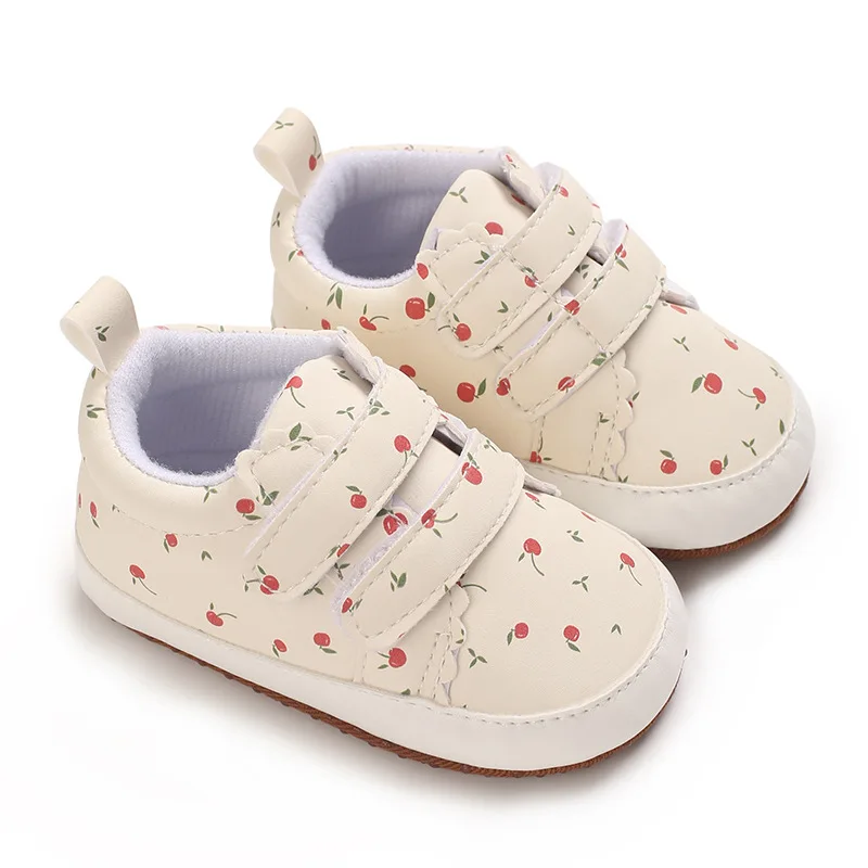 Newborns 0-18M Baby Shoes for Girls Toddlere Casual and Comfortable Cotton Soles Non Slip Canvas Shoes First Generation